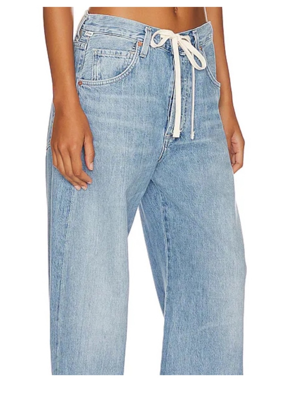 Citizens Of Humanity Light Blue Wide Leg Jeans - Picture 4 of 9